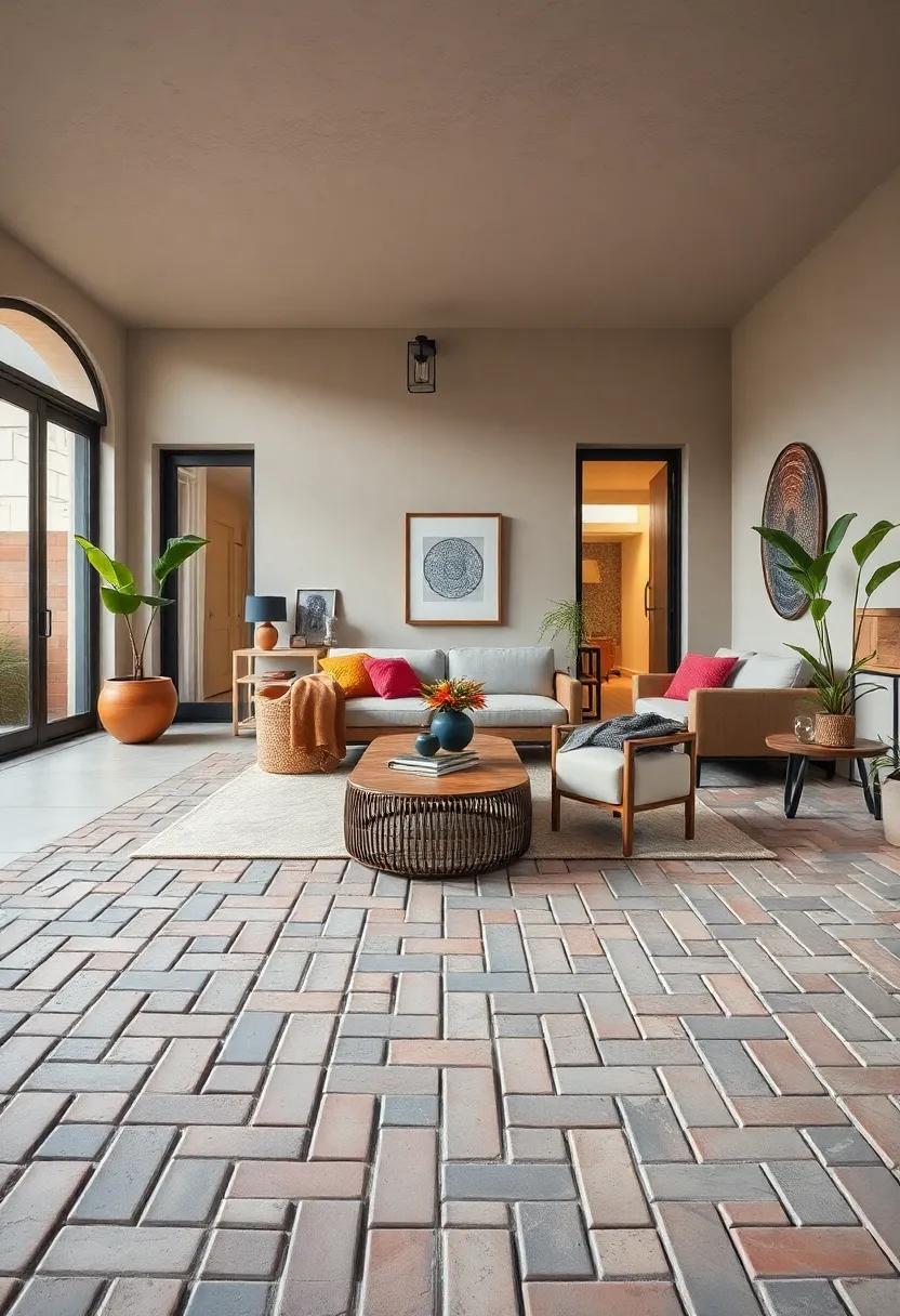 Hand-Laid Bricks Forming a Pattern That Resonates With Both Simplicity and Sophistication