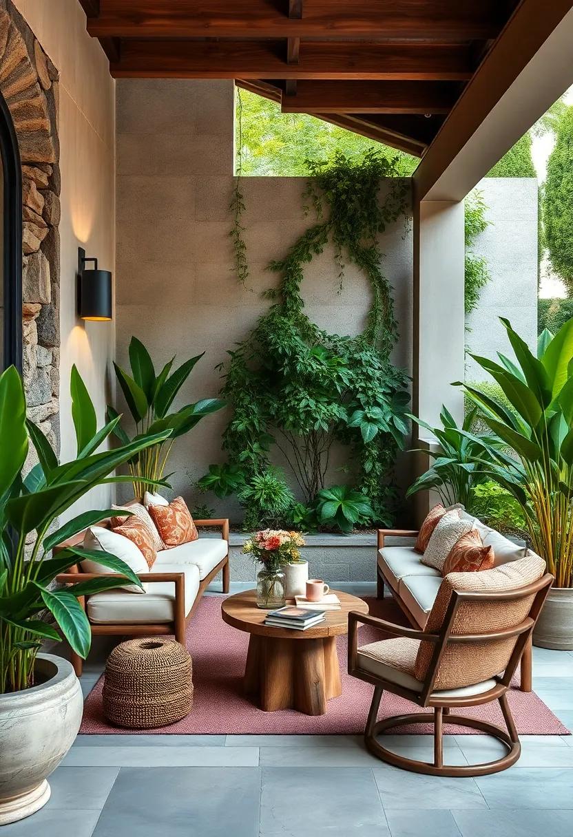 Creating Intimate Seating Areas with Cozy Benches Surrounded by Lush Greenery