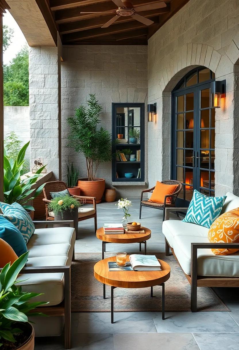 Integrating Portable Side Tables for Holding Books, Drinks, and Snacks within Easy Reach