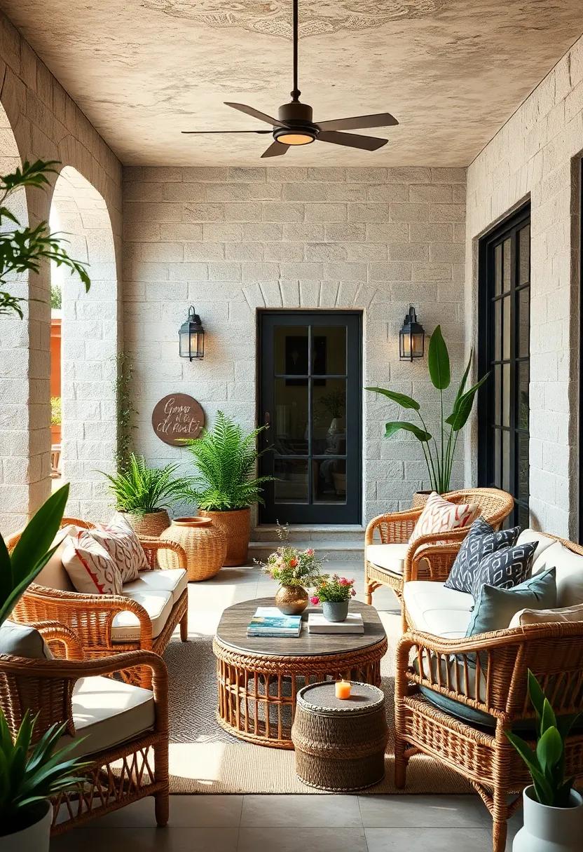Using Natural Textures Like Rattan and Bamboo for Relaxed, Organic Patio Furniture