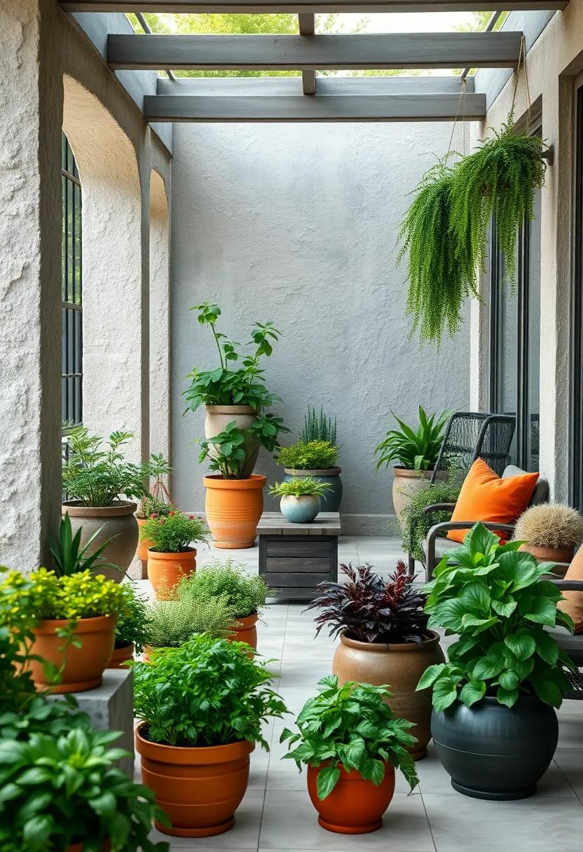 Vibrant Herb Arrangements That Add Freshness and Visual Delight to Your Outdoor Space