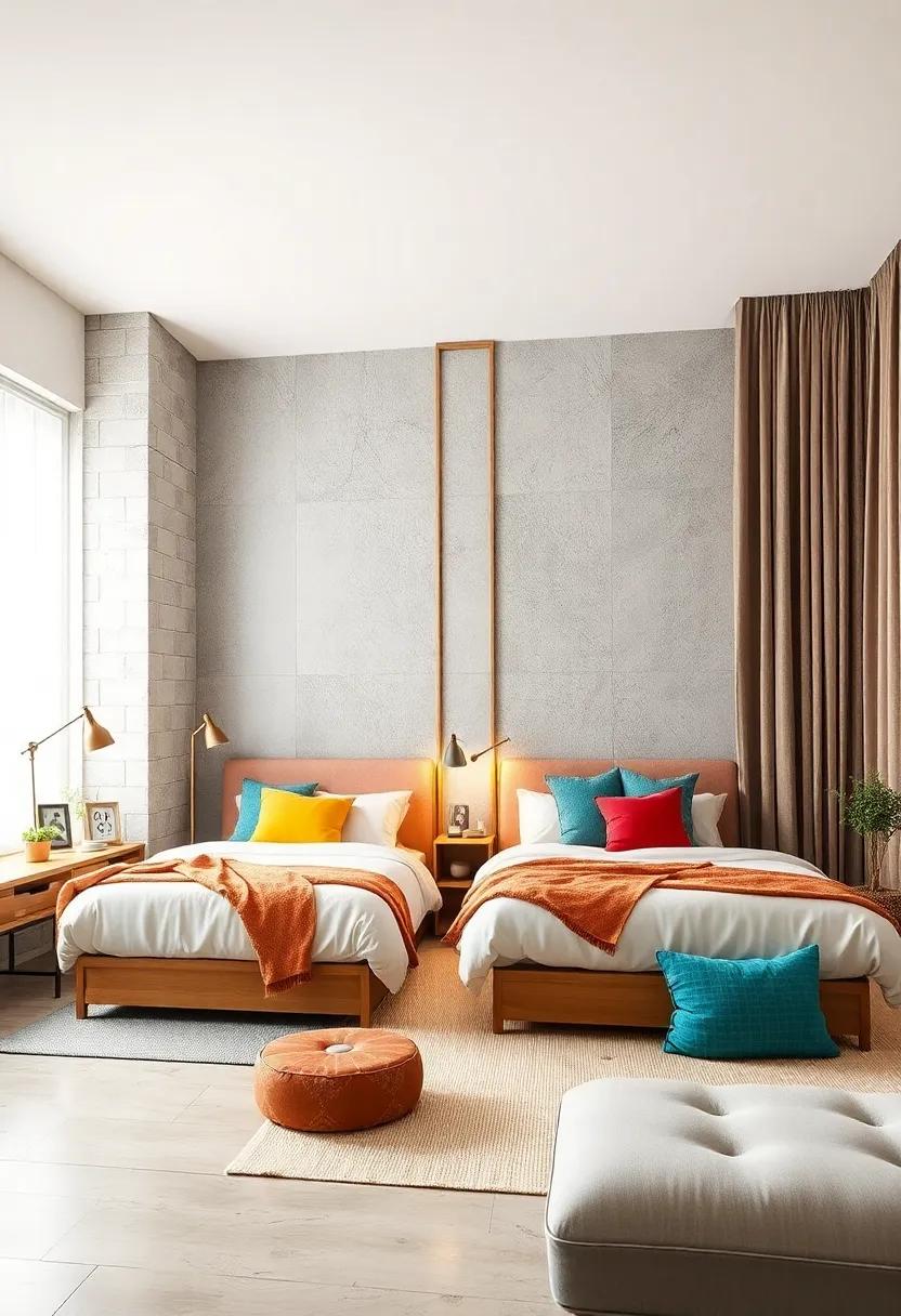 Creative Partition Ideas with Lightweight Panels and Curtains for Flexible Privacy in Shared Bedrooms