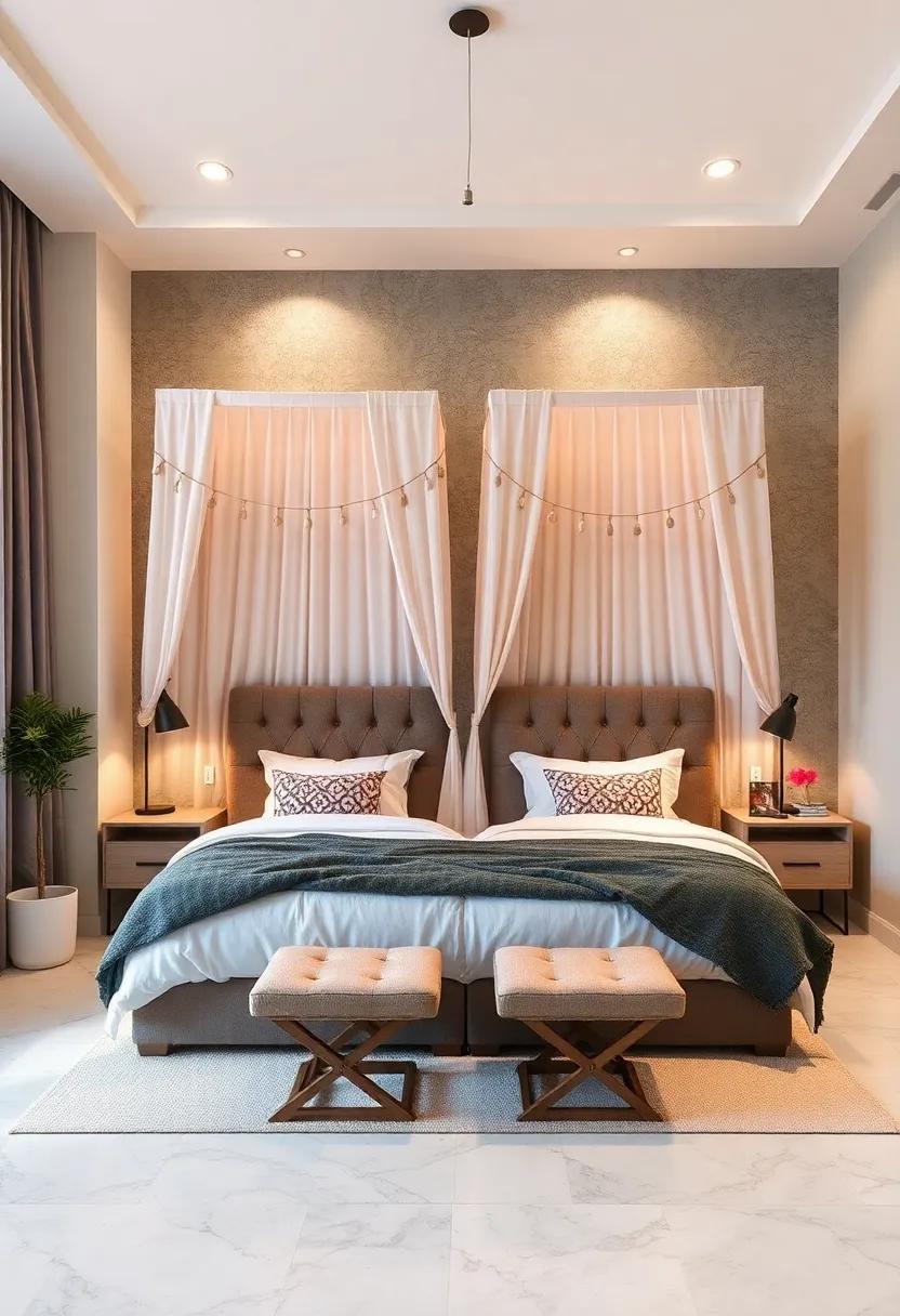Personalized Bed Canopies Reflecting Each Sibling's Style and Imagination for a Dreamy Bedtime Ambiance