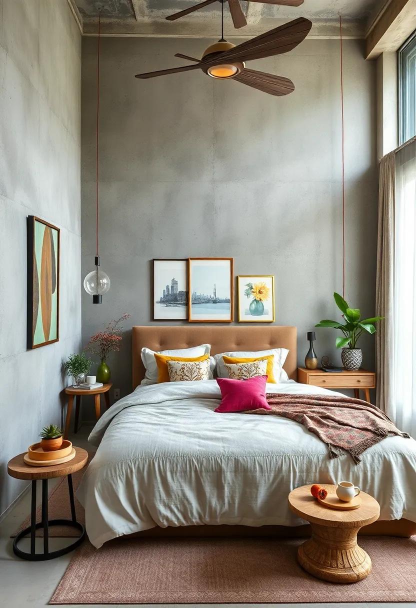 Blending Vintage and Modern Elements for a Harmonious Eclectic Bedroom Ambiance