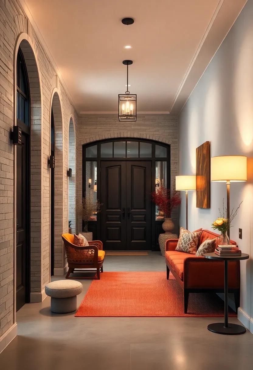 Cozy Winter Charm with Layered Textiles and Soft Lighting in Your Foyer
