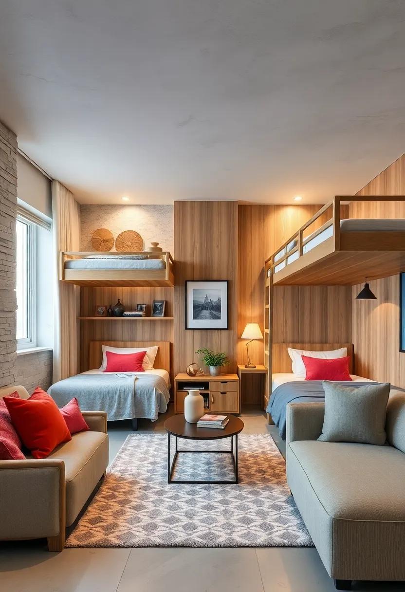 Incorporating Customizable Wall Panels And Photos To Personalize Each Bunk Bed Owner's Space