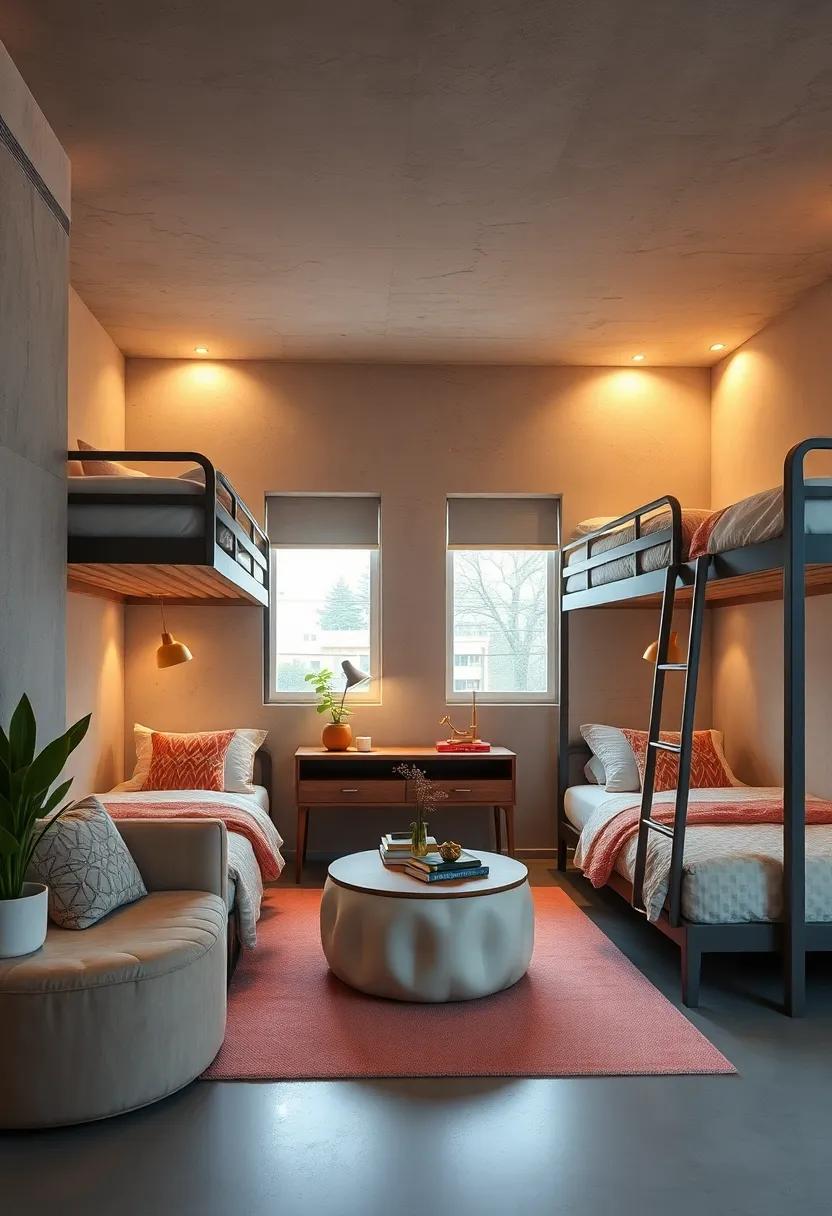 Functional Lighting Arrangements That Illuminate Bunk Beds While Creating A Warm Ambiance