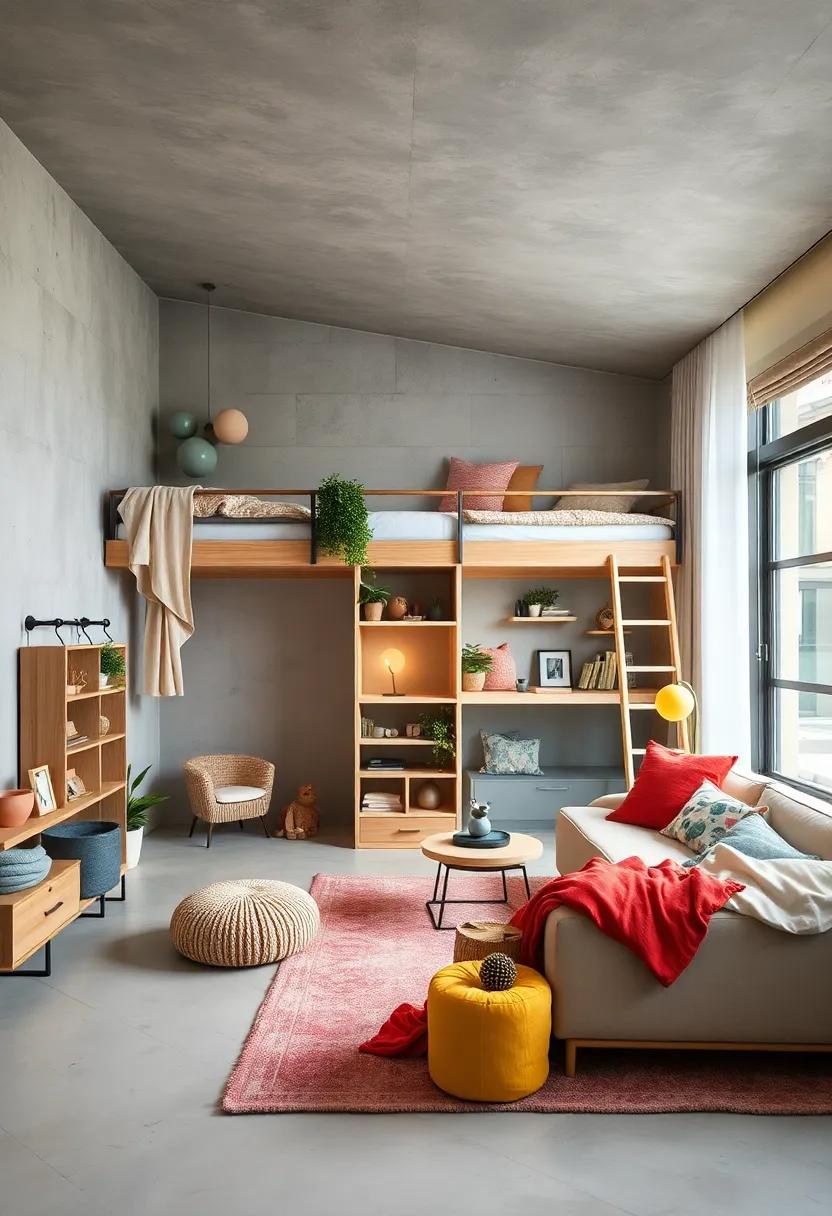 Using Nature-Inspired Elements to Bring a Calm Atmosphere into Playful Shared Bedrooms