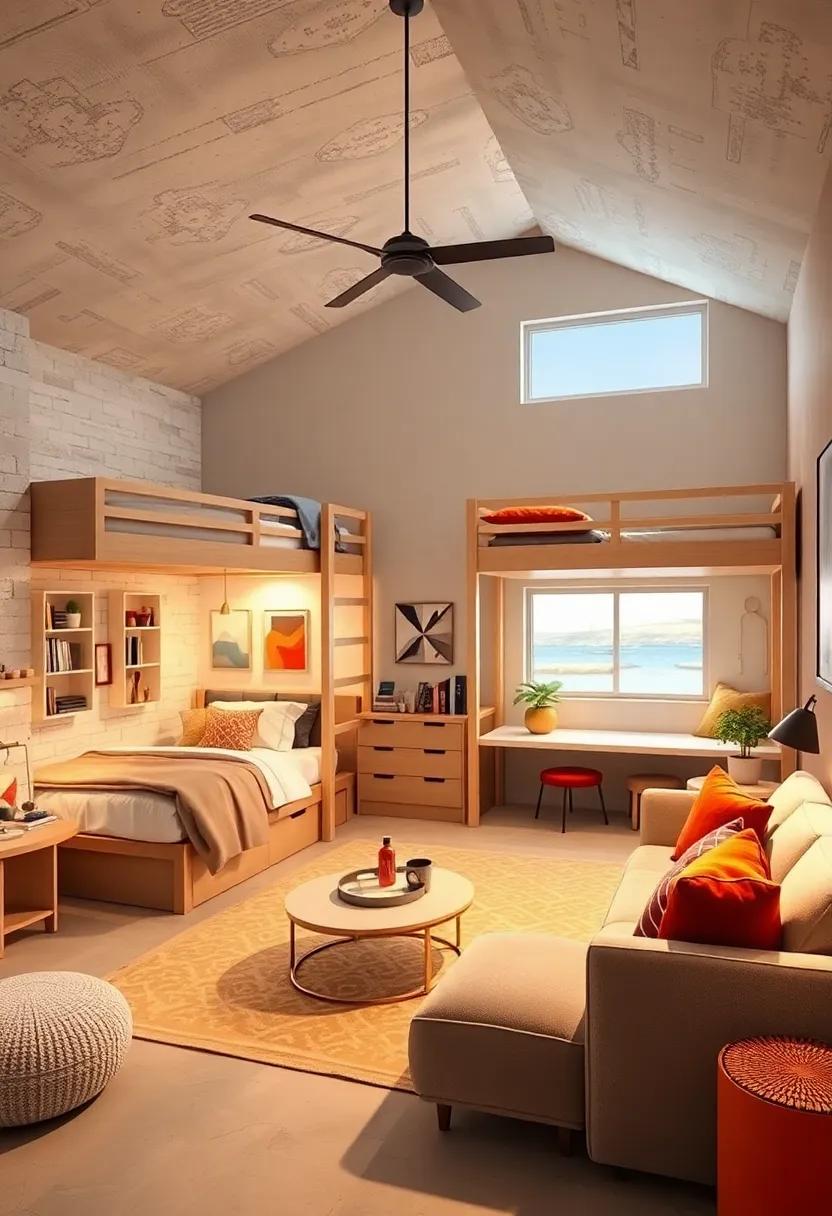 Versatile Lighting Ideas to Brighten Both Sleeping and Play Areas in a Shared Loft Room