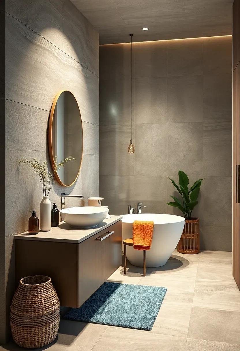 Hidden Towel Storage Solutions Using Built-in Cabinets and Concealed Compartments