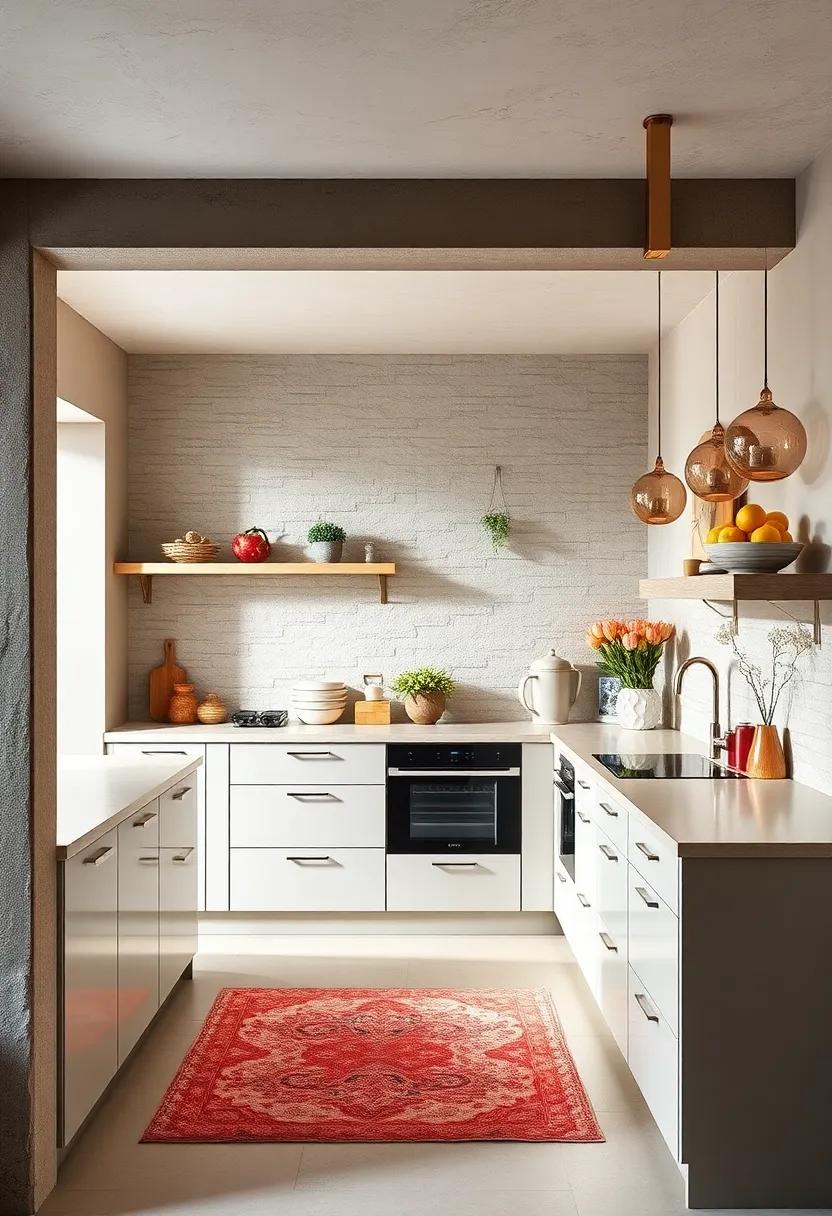 Textured Backsplashes That Add Visual Interest And Enhance Small Kitchen Extensions' Character