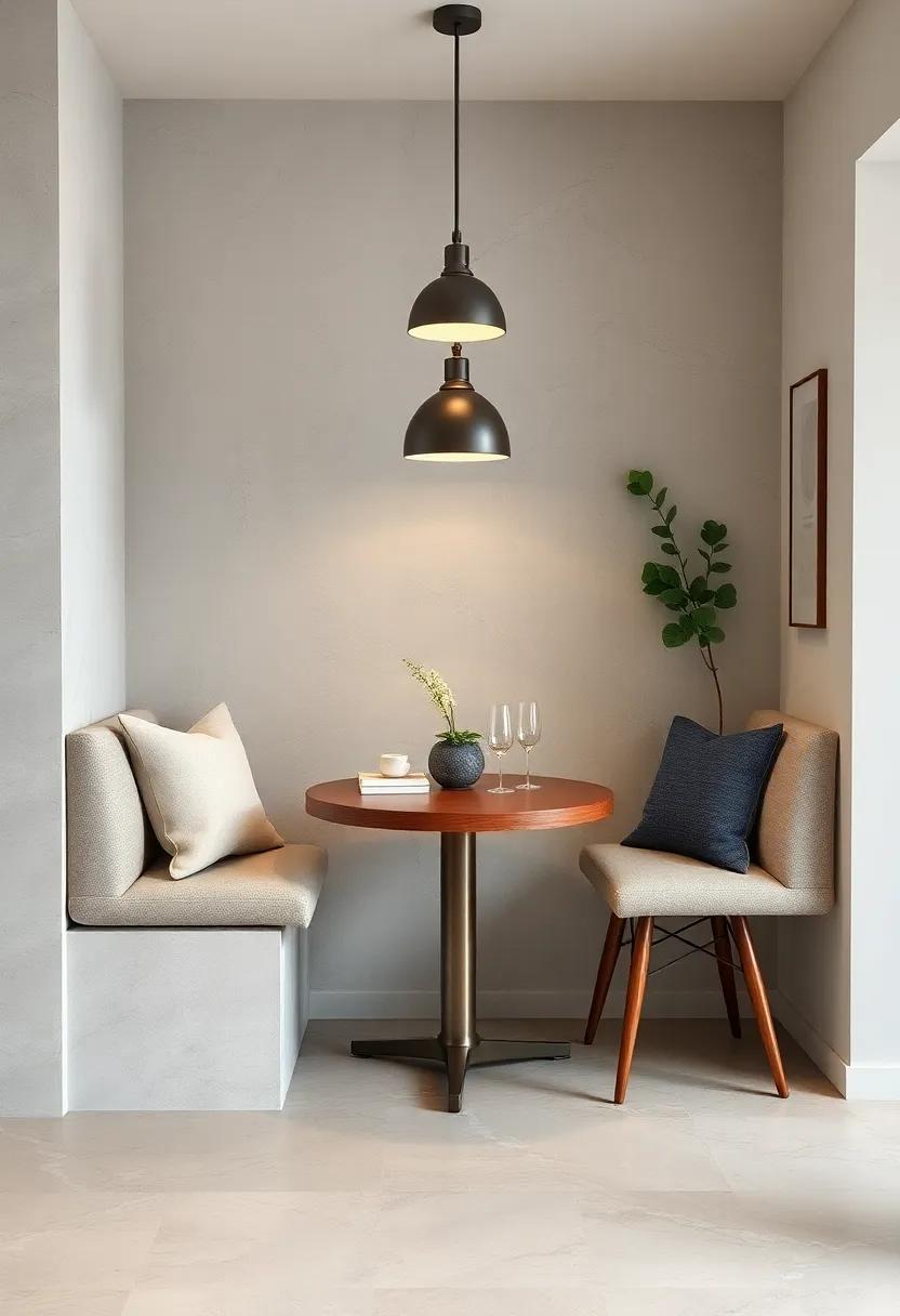 Classic Bistro-Inspired Round Tables Perfect for Charming Small Kitchen Dining Spaces