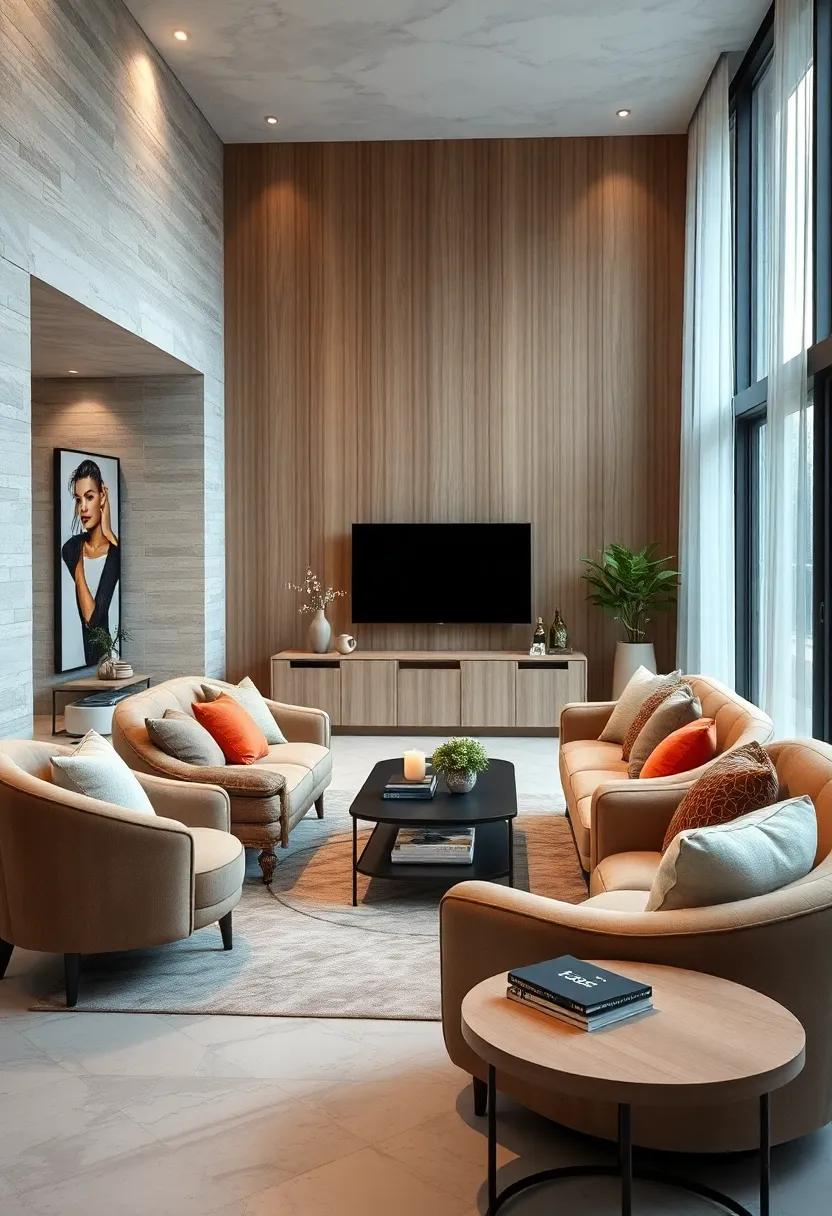 Subtle Metallic Touches in Lamps, Frames, and Hardware Creating Sophistication Without Overpowering