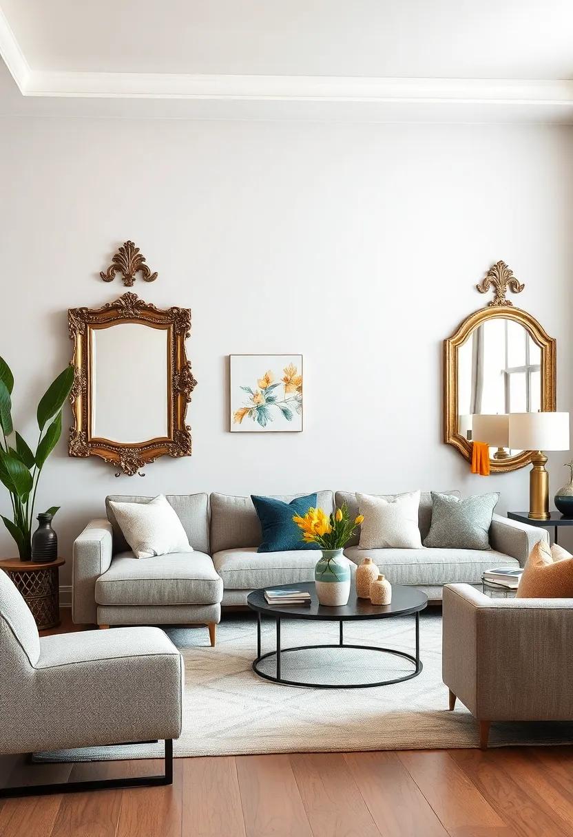 Statement Mirrors Combining Ornate and Modern Frames To Amplify Light and Space Perception