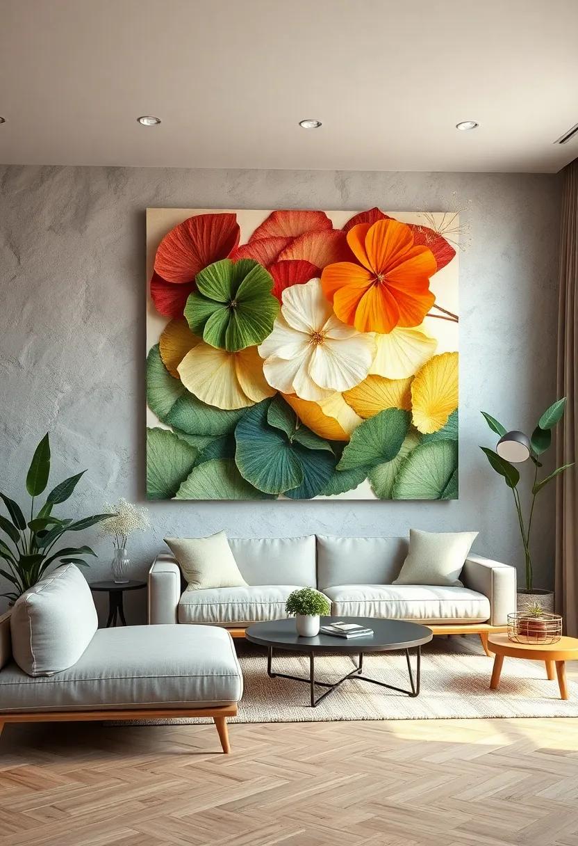 Sculpting Nature's Palette Using Recycled Paper and Natural Dyes For Stunning Wall Artwork