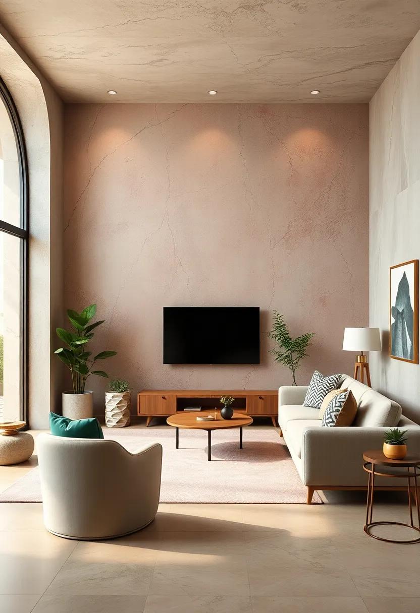 Soft Pastel Murals Created With Earth-Derived Pigments To Complement Tranquil Interior Spaces