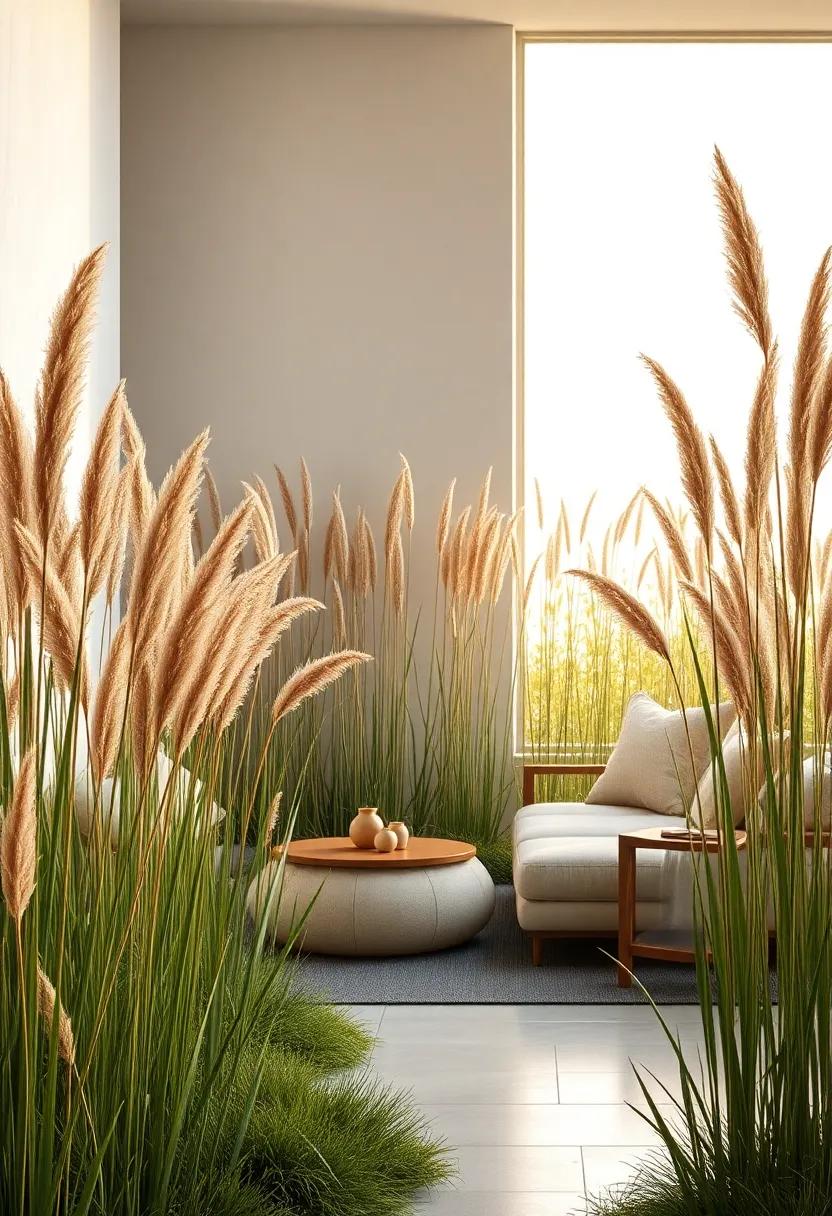 Soft, Whispering Sounds Echoing Through A Field of Tall, Rustling Prairie Grasses at Dawn