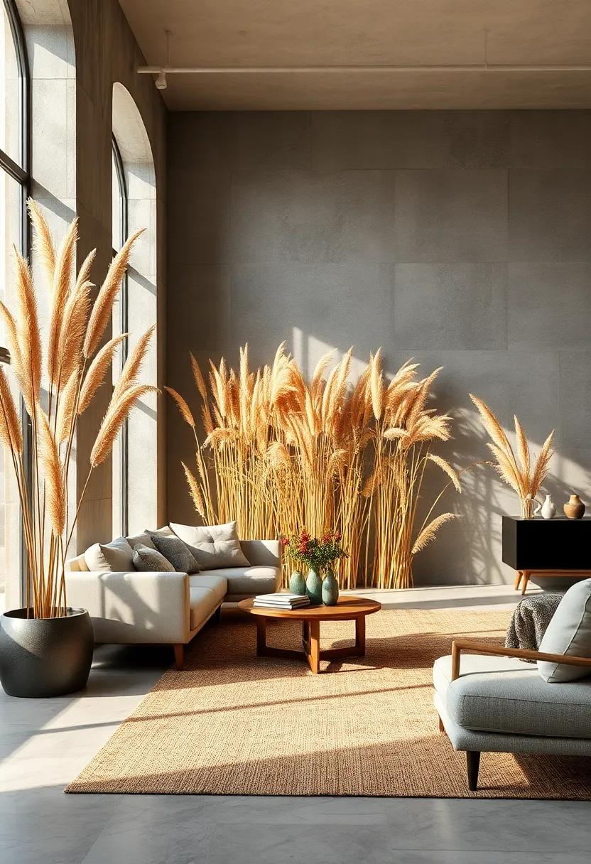 Switchgrass Fields Cascading in Autumn Hues, Offering Natural Shelter and Movement