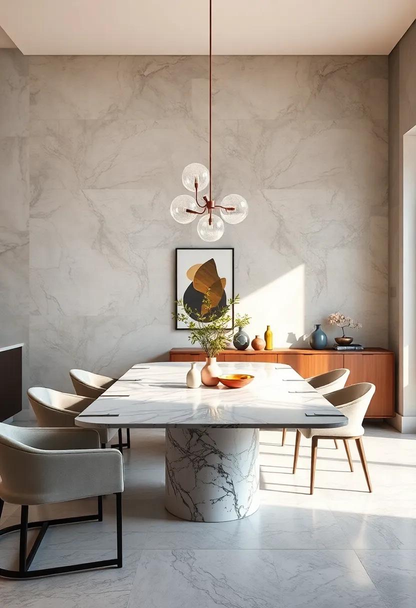 The Perfect Balance of Warmth and Cool Elegance in Marble Dining Tables for Timeless Interiors
