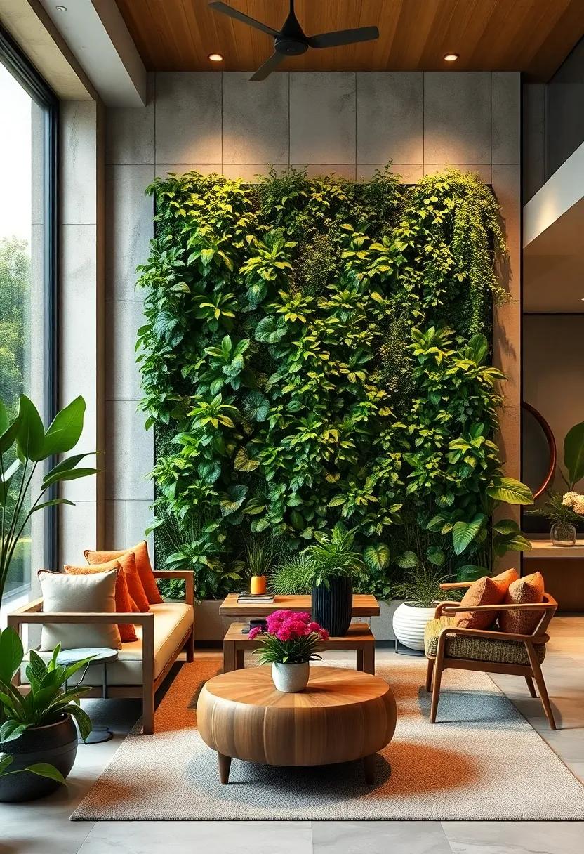 Highlighting Edible Plants and Herbs in a Vertical Garden for Functional Beauty
