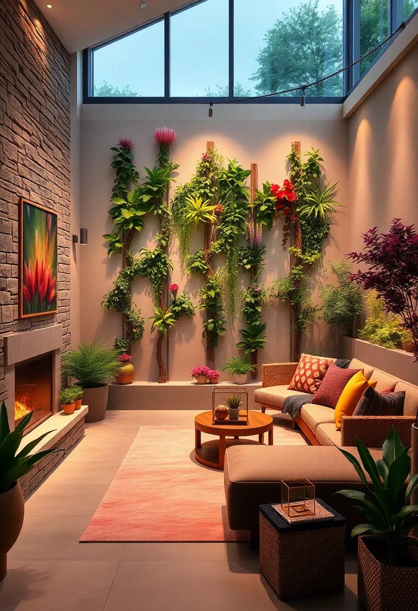 Creating a Vertical Garden Wall with Aromatic Plants to Enhance Front Yard Experiences