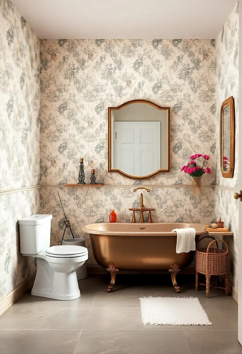 The Influence of French Country Aesthetics on Vintage Bathroom Wallpaper Choices