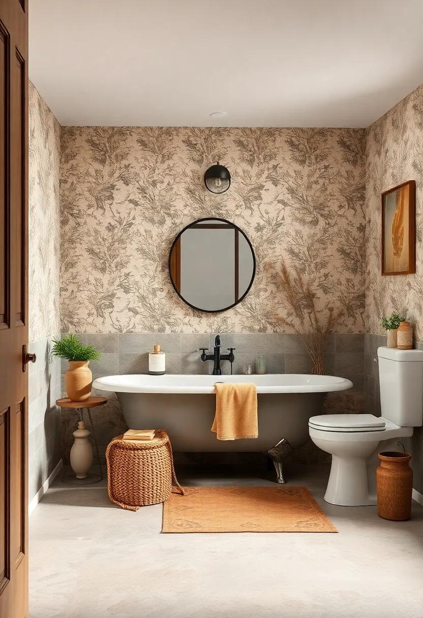 Romantic Pastoral Designs Offering Dreamy Settings in Vintage Bathroom Interiors