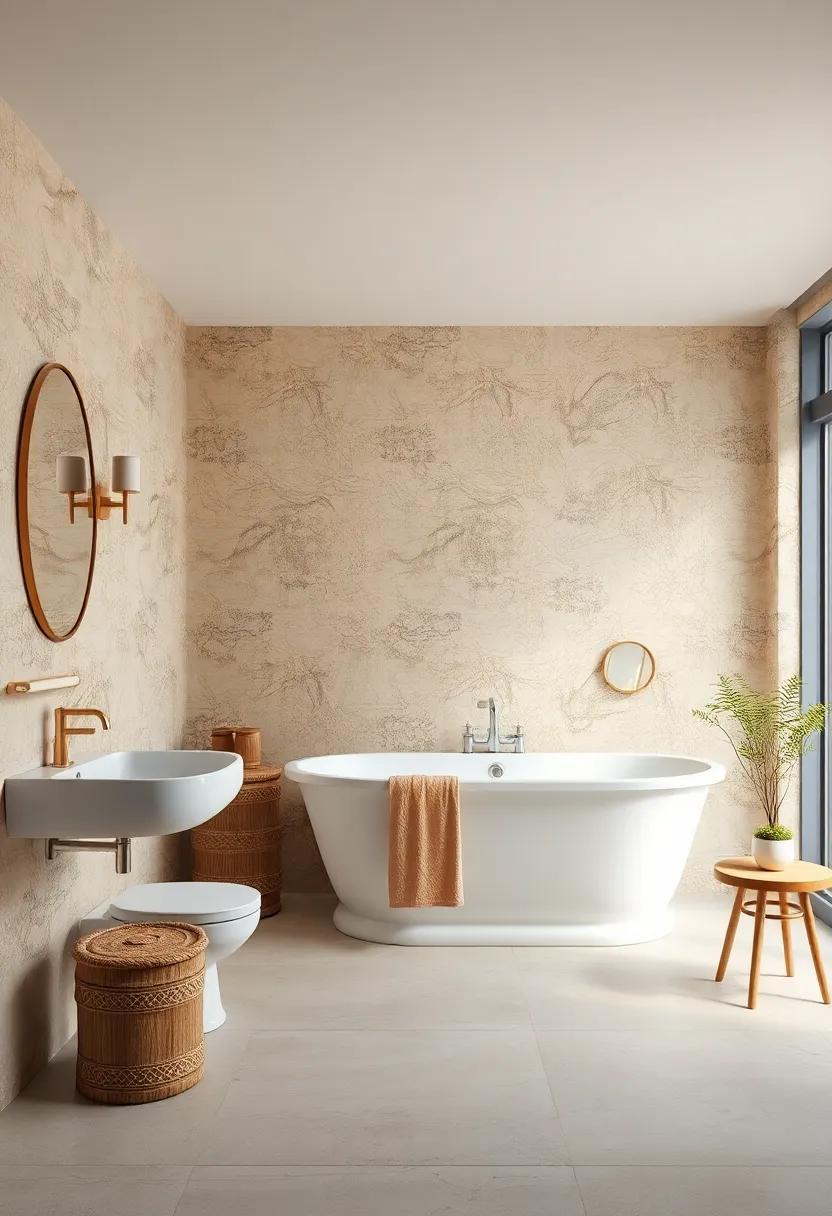 Softly Aged Wallpapers Evoking Antique Appeal and Historical Ambiance