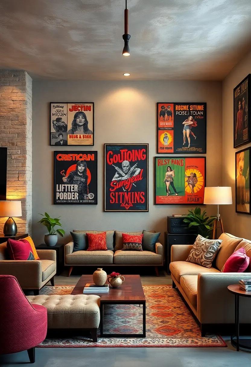 Highlighting Iconic Music and Band Posters That Capture the Spirit of the Past in Your Entertainment Space