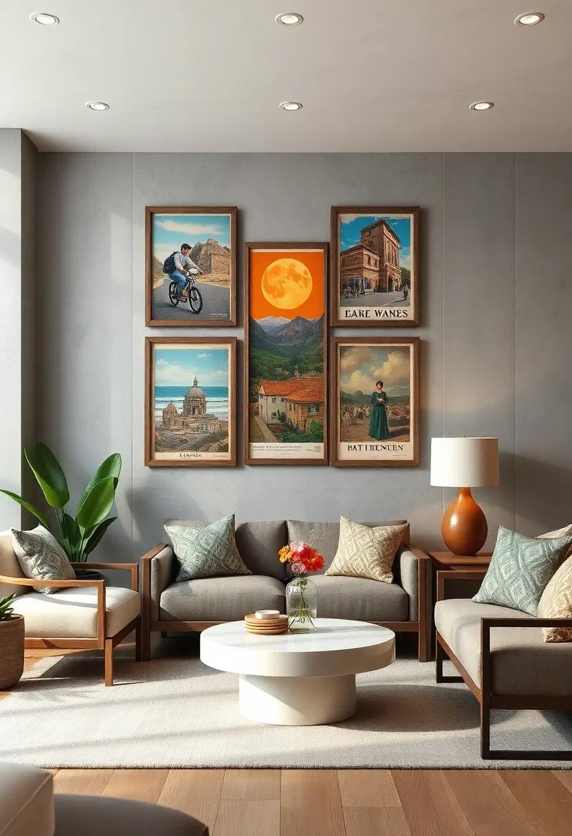 Framing Vintage Posters with Distressed Wooden Frames to Enhance Authenticity and Vintage Appeal