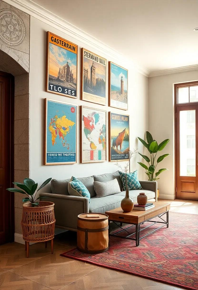 Showcasing Retro Travel Posters to Inspire Wanderlust and Add Colorful Energy to Entryways