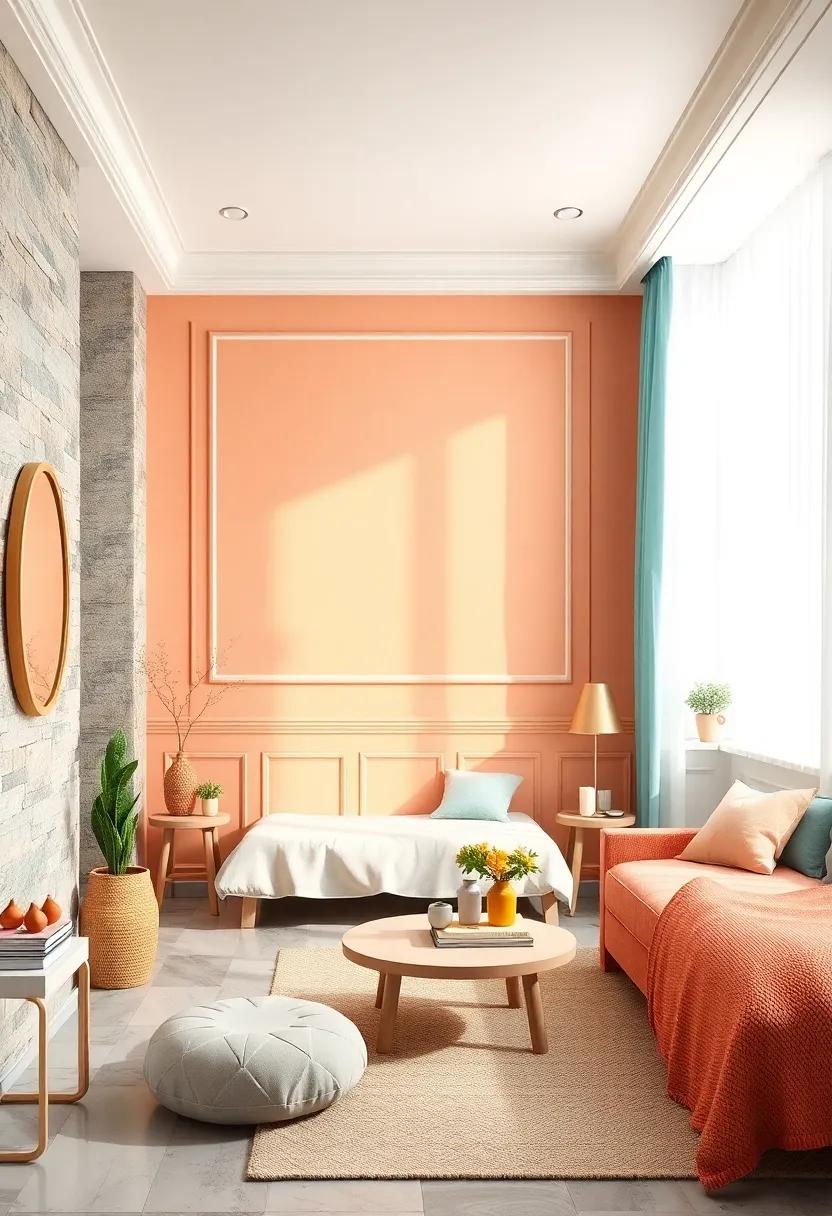 Colorful Wainscoting with Pastel Hues Brightening Up a Playful Child's Bedroom Interior
