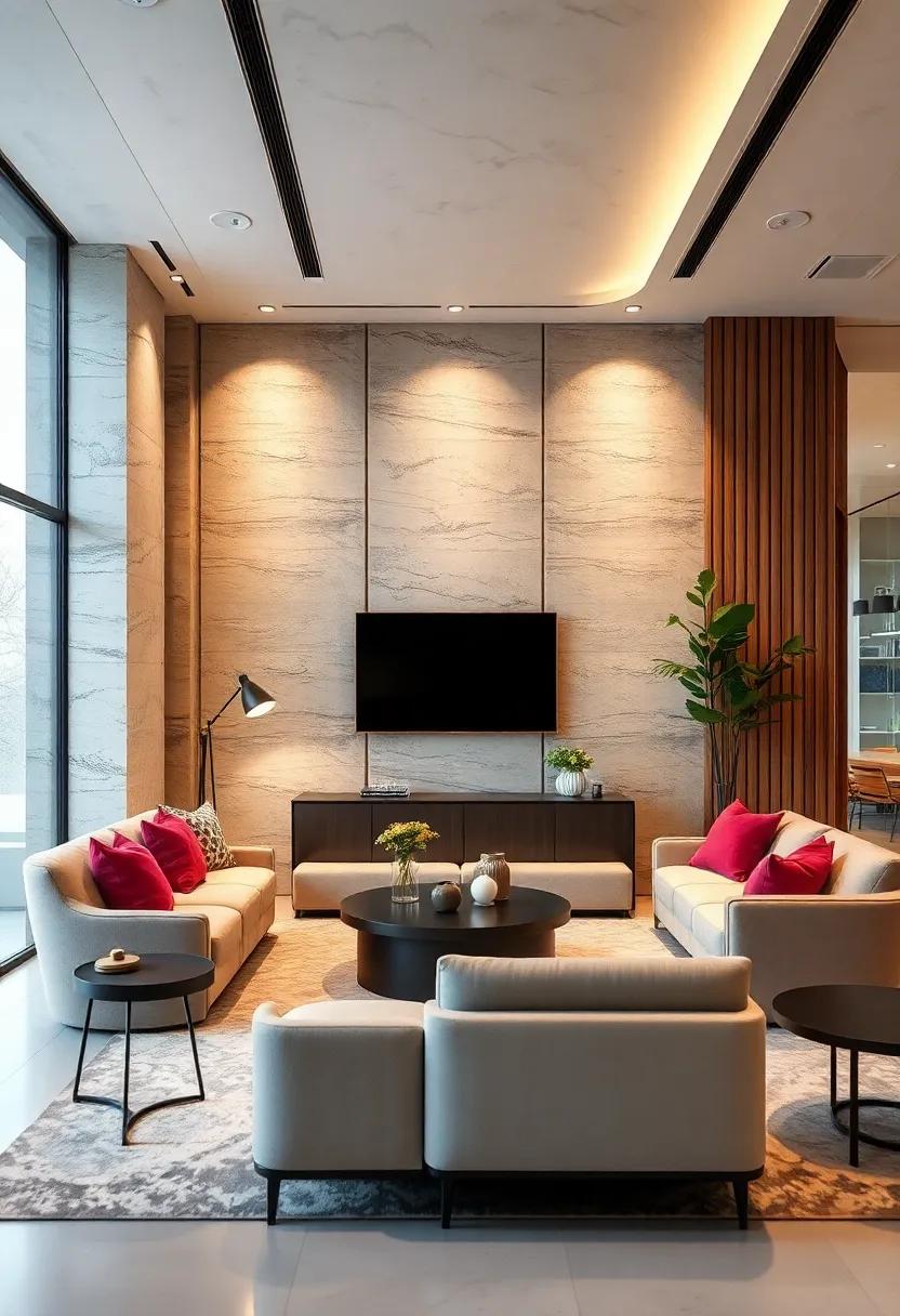 Soft Curved Wall Panels Lending a Futuristic and Fluid Feel to High-Tech Office Spaces