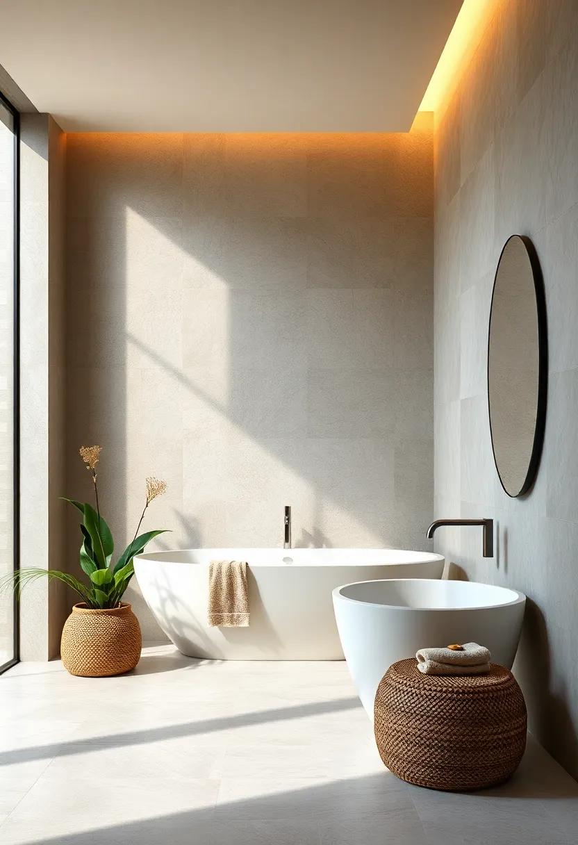 Softly Textured Wall Coverings That Invite Touch and Reflect Subtle Light in a Zen Style Sanctuary