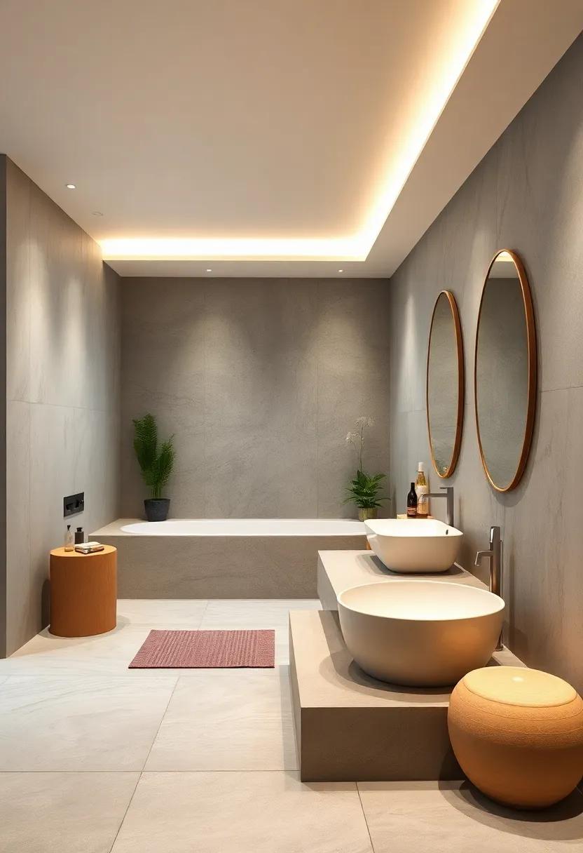 Subtle Recessed Lighting Highlighting Key Zen Elements While Preserving An Air of Quiet Minimalism