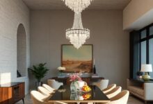 Illuminate Elegance: Crystal Chandeliers Transforming Glamorous Dining Rooms