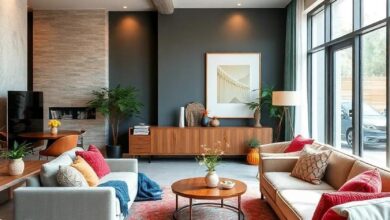 Vibrant Harmony: Crafting an Eclectic Living Room with Rich Colors