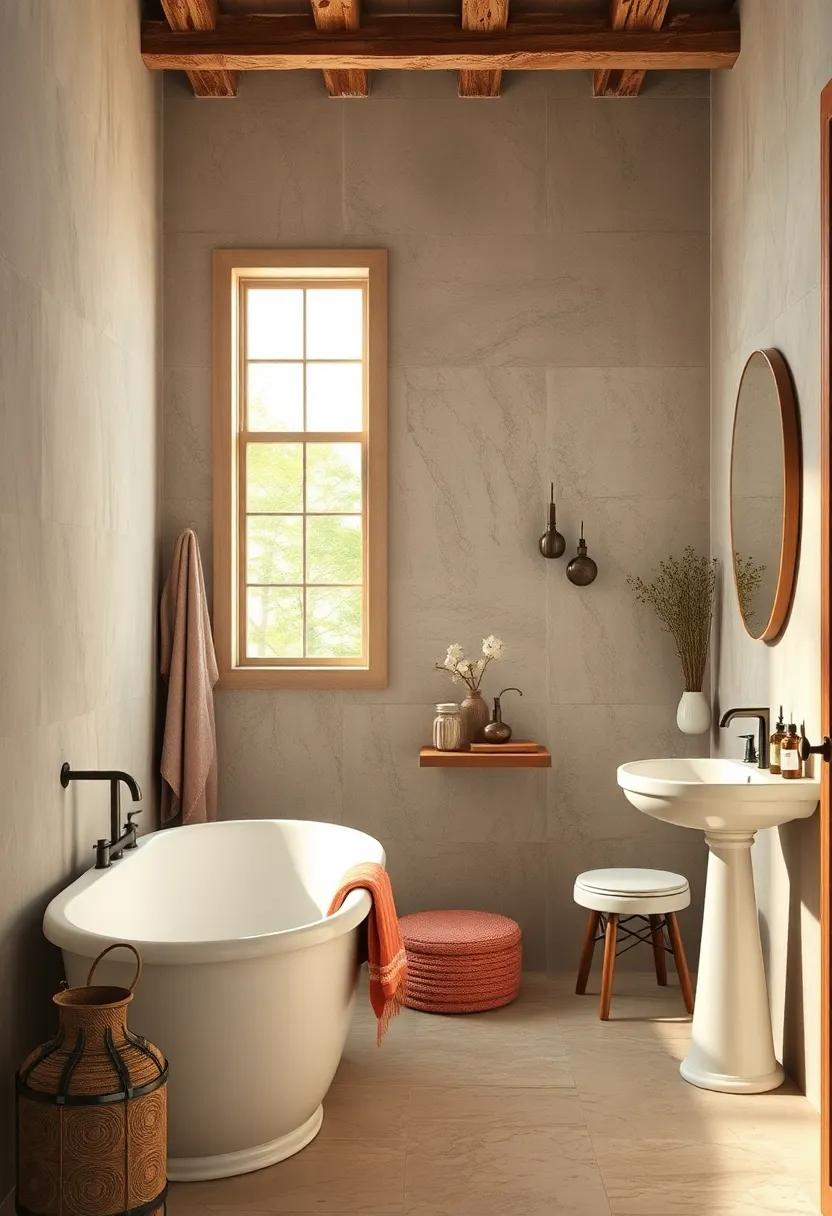 French Country Elements Blending Rustic Charm with Classic Bathroom Refinement