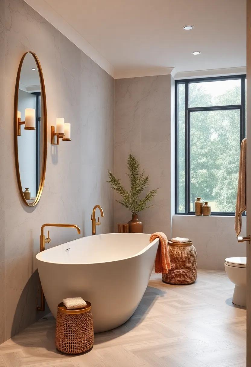 Understated Gold Fixtures Creating Cohesion Between Modern Comfort and Timeless Style