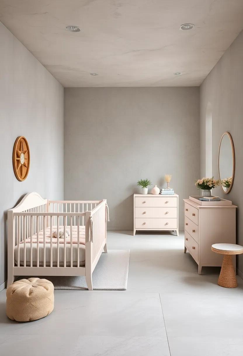 Soft Pastel Color Palettes Bringing Calm and Warmth to Convertible Nursery Furniture Settings