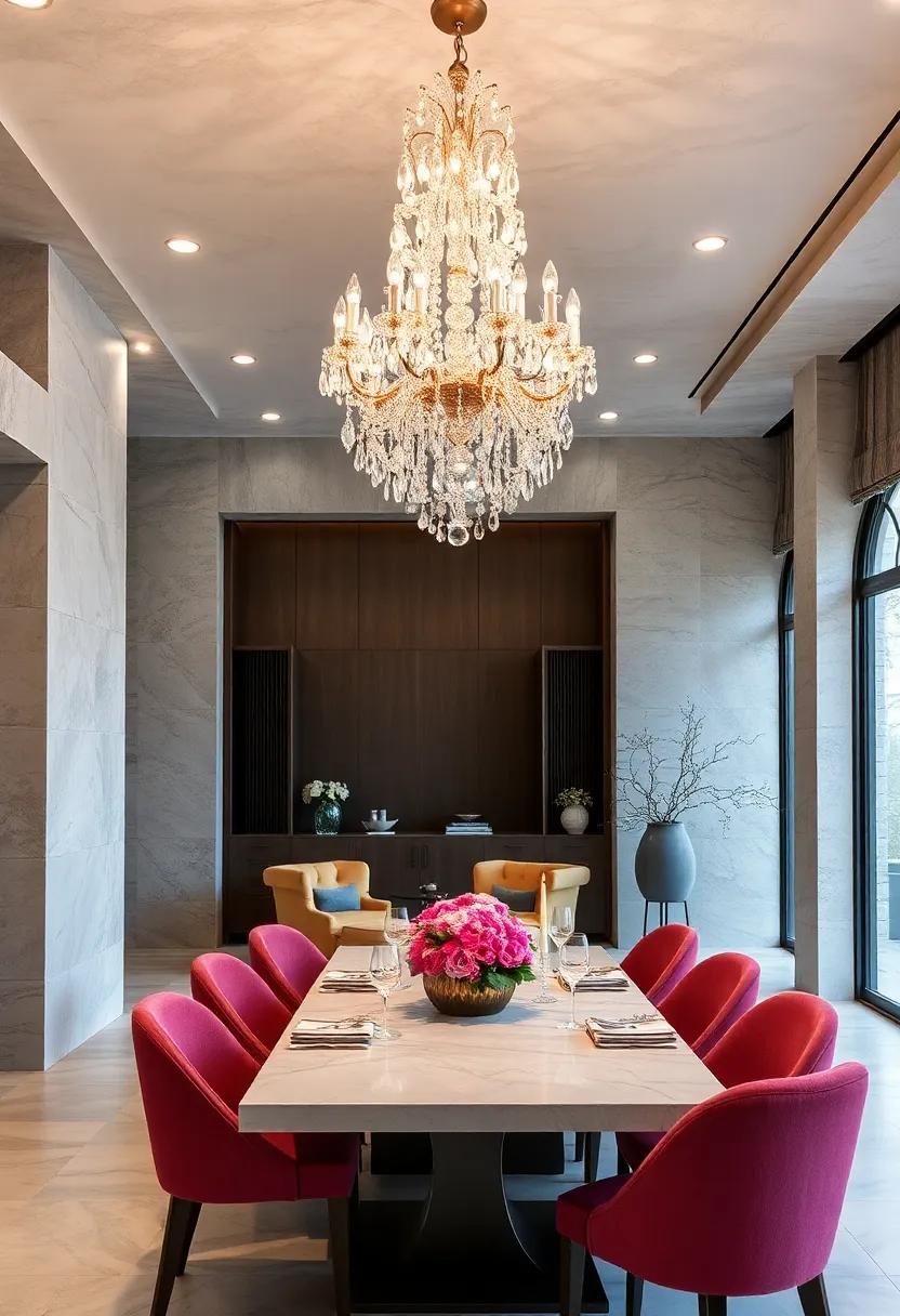 Fairy Tale Inspired Crystal Chandeliers Creating Whimsical and Magical Dining Experiences