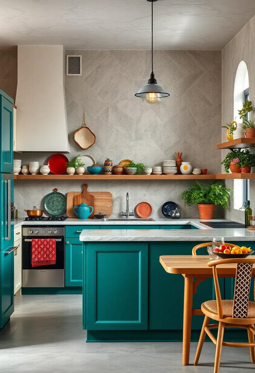 Artisanal Pottery and Handcrafted Dishware as Vibrant Accents in Your Kitchen Decor