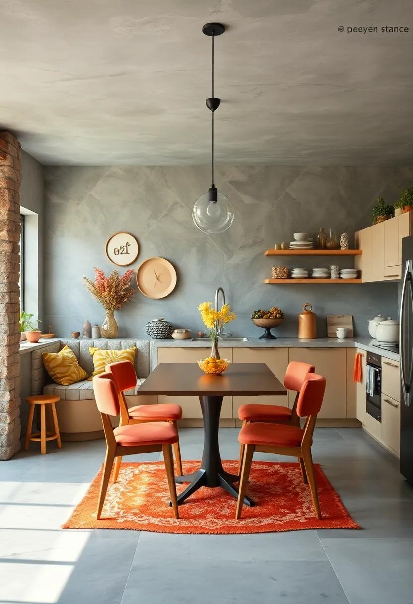 Eclectic Dining Nooks Crafted for Comfort and Visual Excitement in the Kitchen