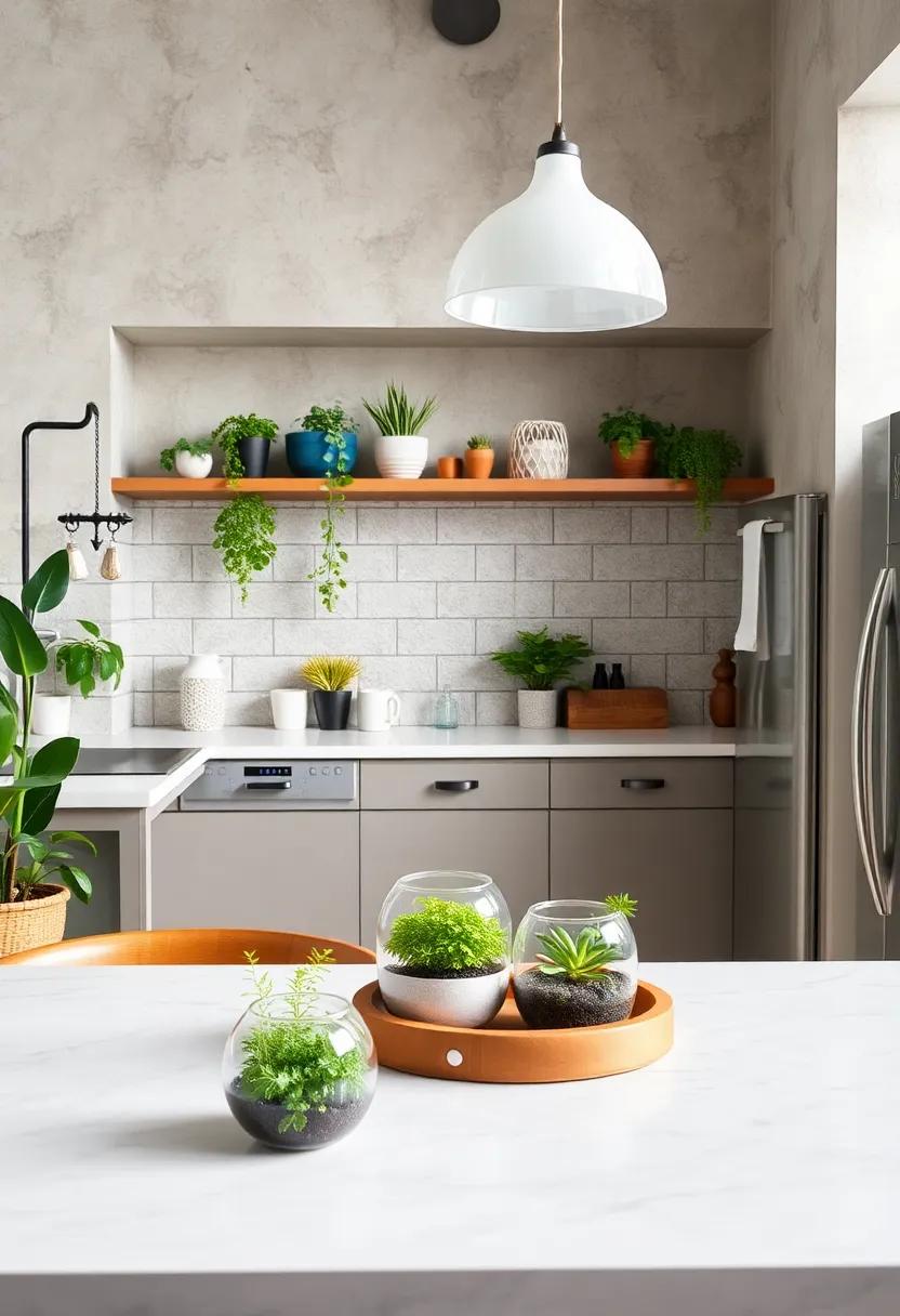 Charming Miniature Herb Gardens and Terrariums as Playful Green Additions