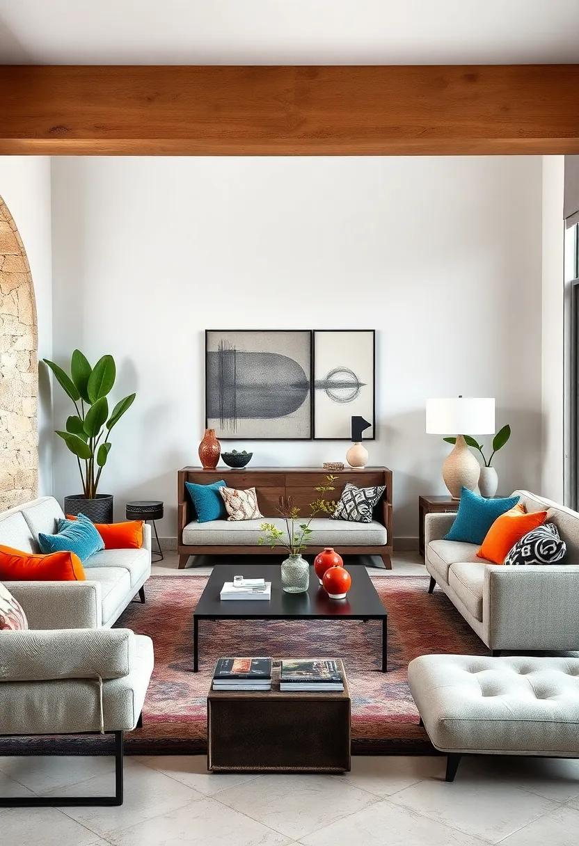 Mixing Bold Colors and Neutral Tones for a Vibrant Yet Sophisticated Living Space