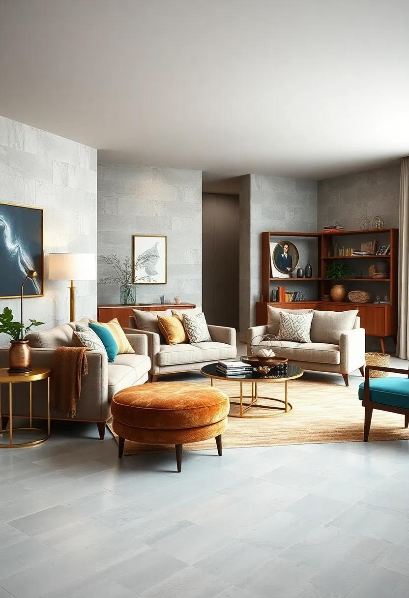 Integrating Metallic Accents in Eclectic Furnishings to Add a Touch of Glamour