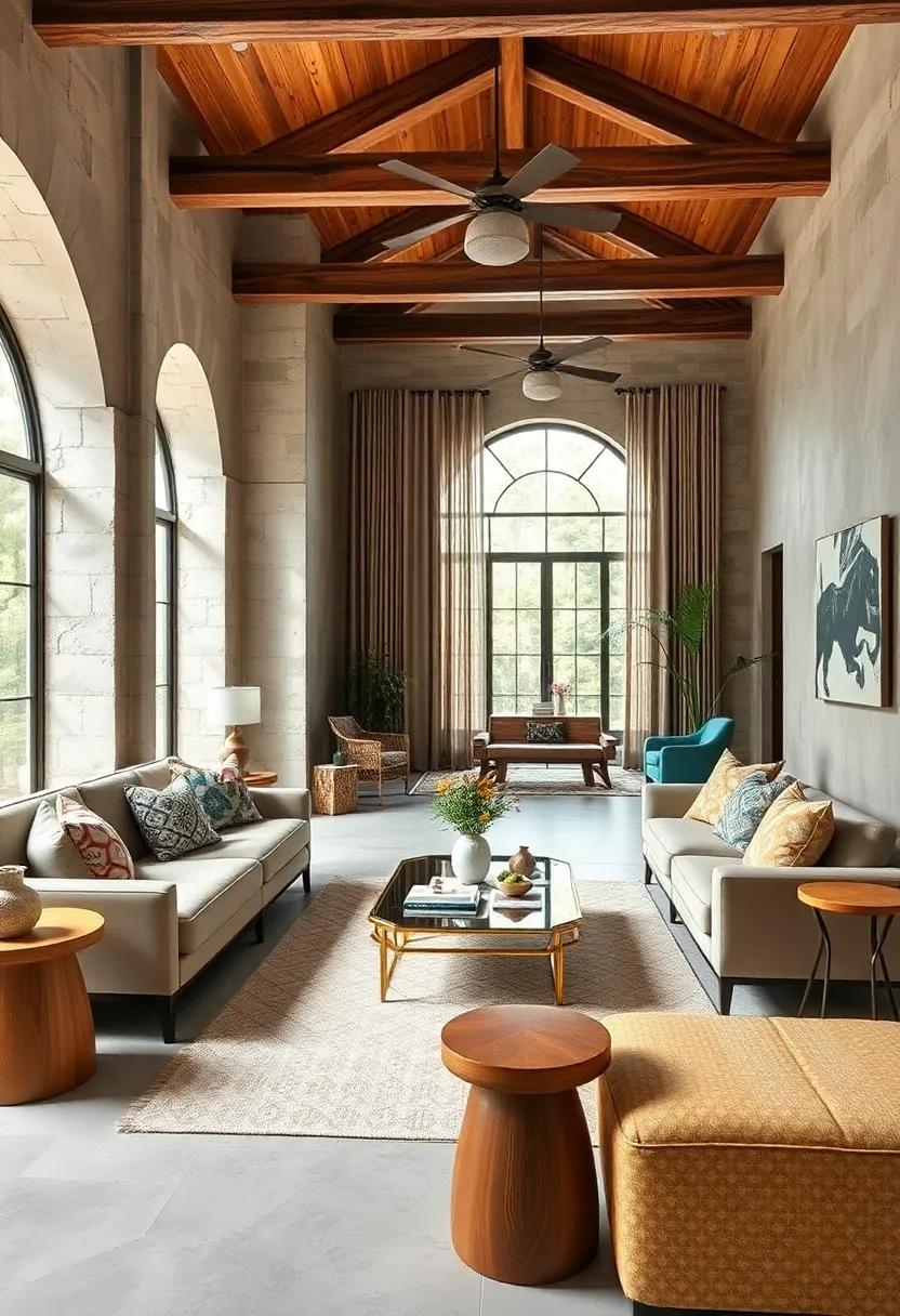 Using Luxurious Fabrics and Materials to Elevate Eclectic Furniture Ensembles