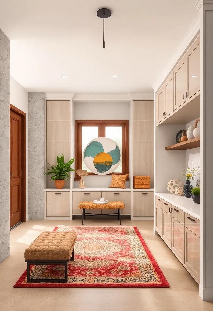 Built-In Entryway Cabinets Featuring Sliding Doors to Save Space and Enhance Accessibility