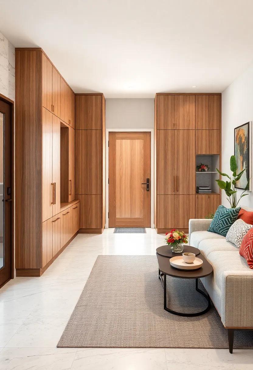 Customizable Modular Entryway Cabinets Allowing Flexible Configurations and Stylish Arrangements