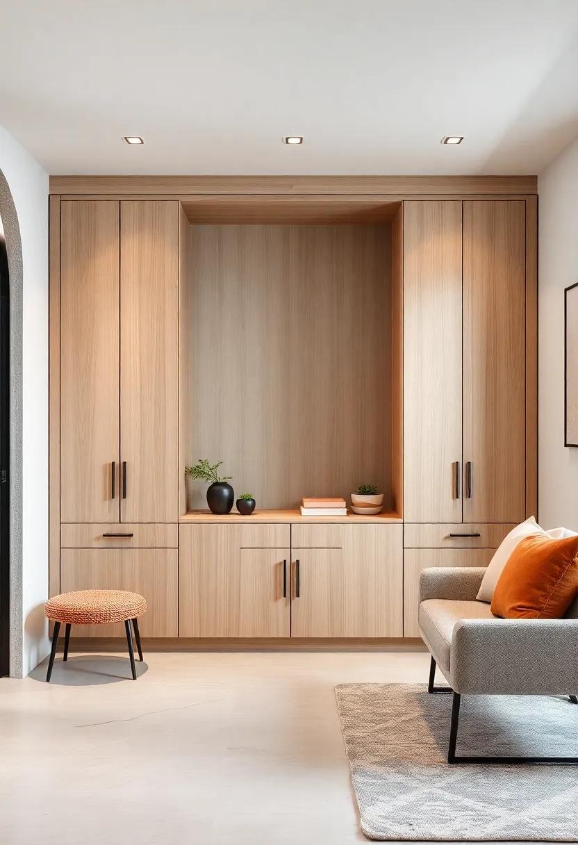 Smart Entryway Cabinets Designed with Sleek Modern Minimalism and Clean Lines for a Chic Home Introduction